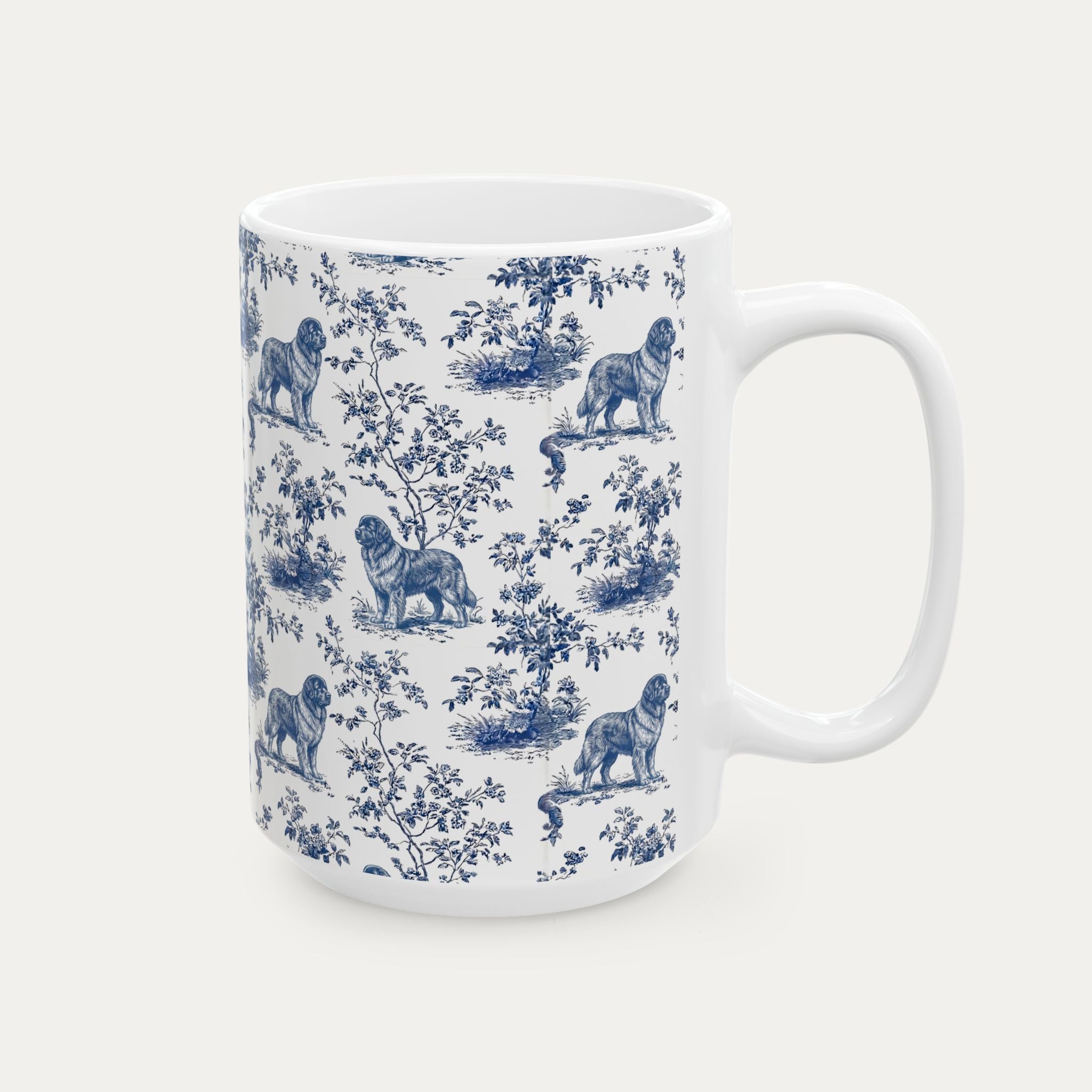 Newfoundland Blue Toile Mug
