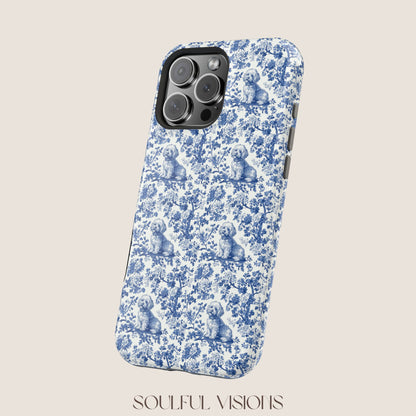Bichon Frise Toile De Jouy Magnetic Phone Case