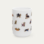 Yorkshire terrier Halloween mug
