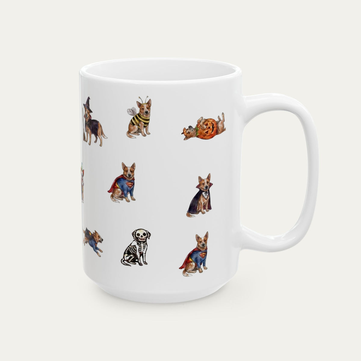 Australian Cattle Red Halloween mug