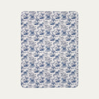 Shetland Sheepdog  Toile De Jouy Fleece Blanket