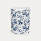 Dachshund Shorthaired Blue Toile Mug