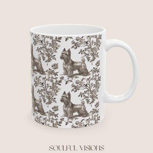 Scottie Toile De Jouy Mug