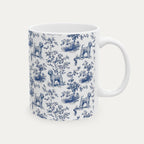 Wheaten Terrier Blue Toile Mug
