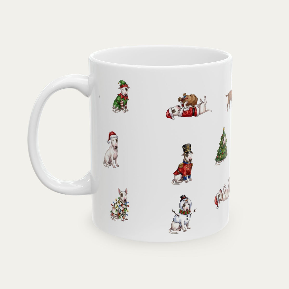 Bull Terrier Christmas Mug