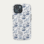 Saluki Blue Toile Phone case