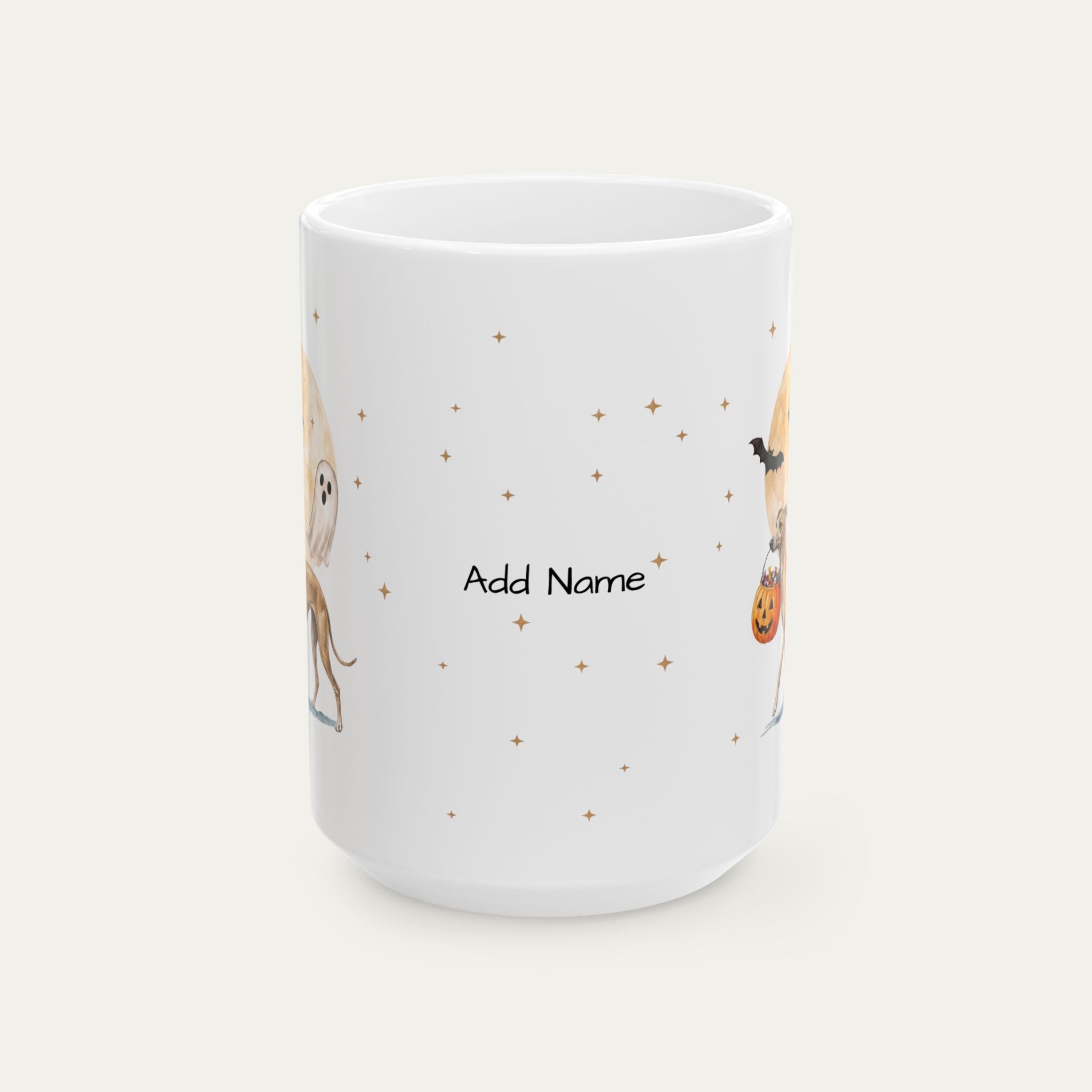 Custom Greyhound Halloween mug