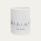 Custom Siberian Husky Red and White Christmas Santa Hat Mug