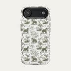 Bernese Mountain Sage Green Toile phone Case