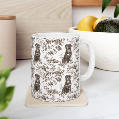 Rottweiler Toile De Jouy Mug