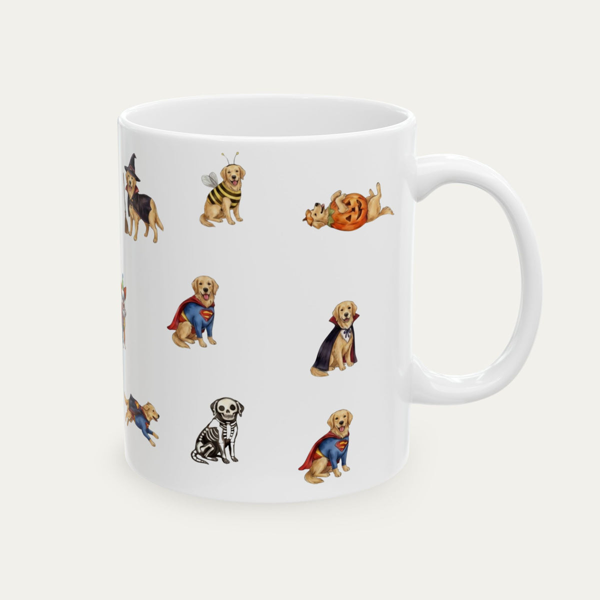 Golden Retriever Halloween mug