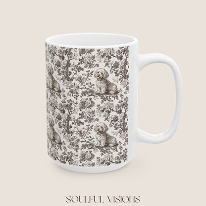 Bichon Frise Toile de Jouy Mug