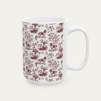 English Springer Spaniel Burgundy Toile Mug