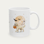 Custom Goldendoodle Cream Halloween mug