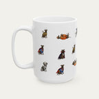 Greyhound Brindle Halloween mug
