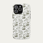 Jack Russell Terrier Sage Green Toile phone Case