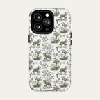 Bernedoodle Sage Green Toile phone Case