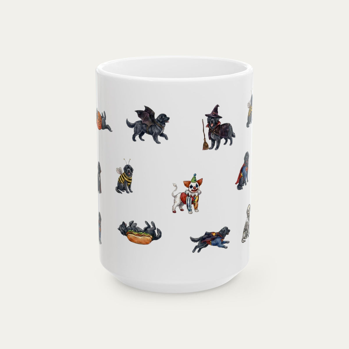 Newfoundland Black Halloween mug