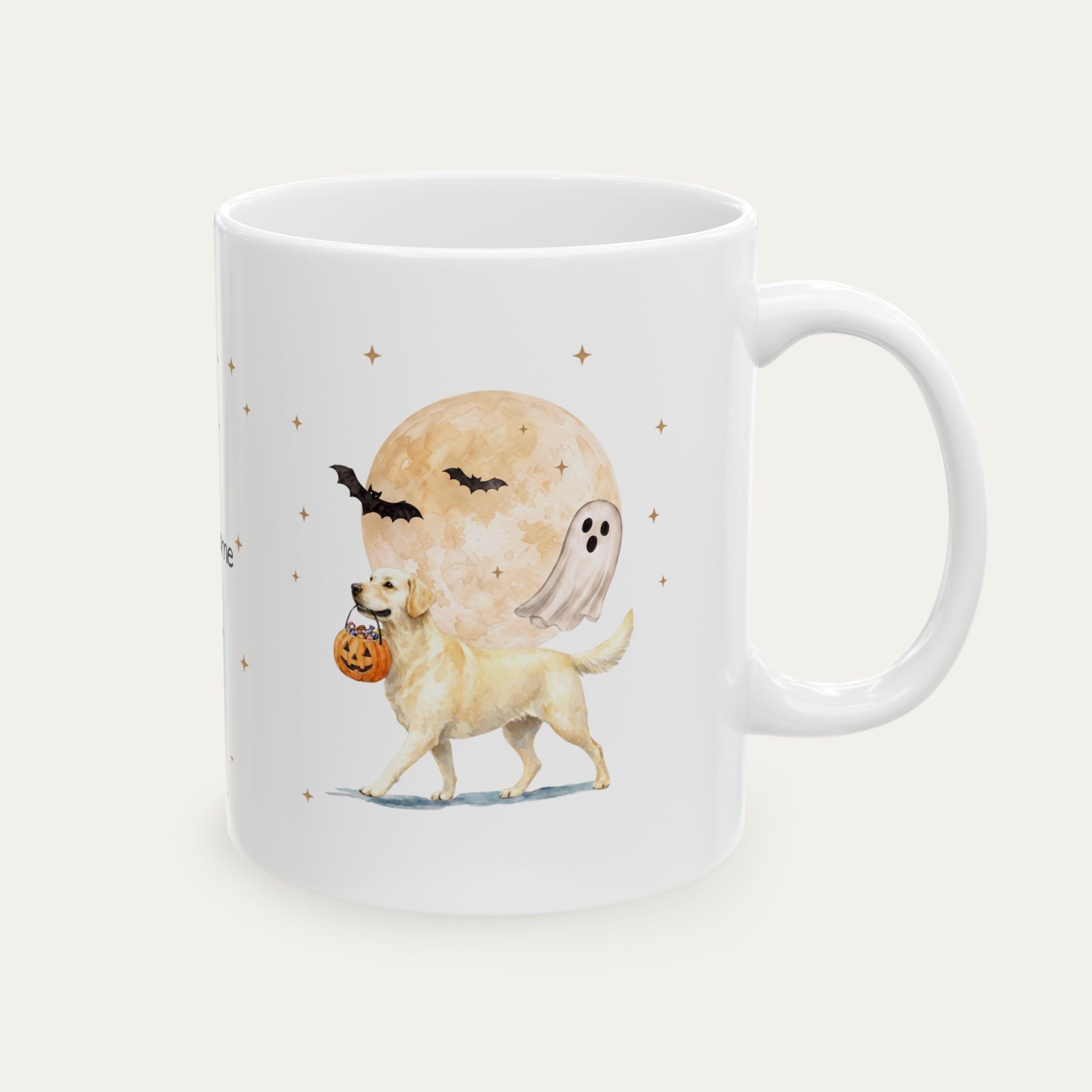 Custom Labrador Cream Halloween mug