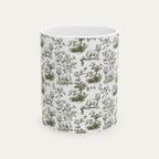 Westie Sage Green Toile Mug