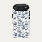 Great Dane Blue Toile Phone case