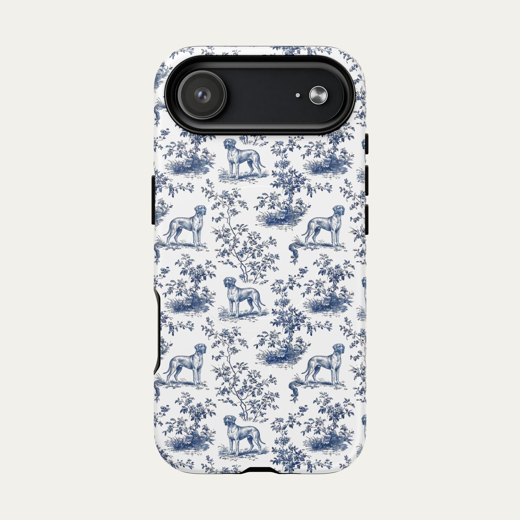 Great Dane Blue Toile Phone case