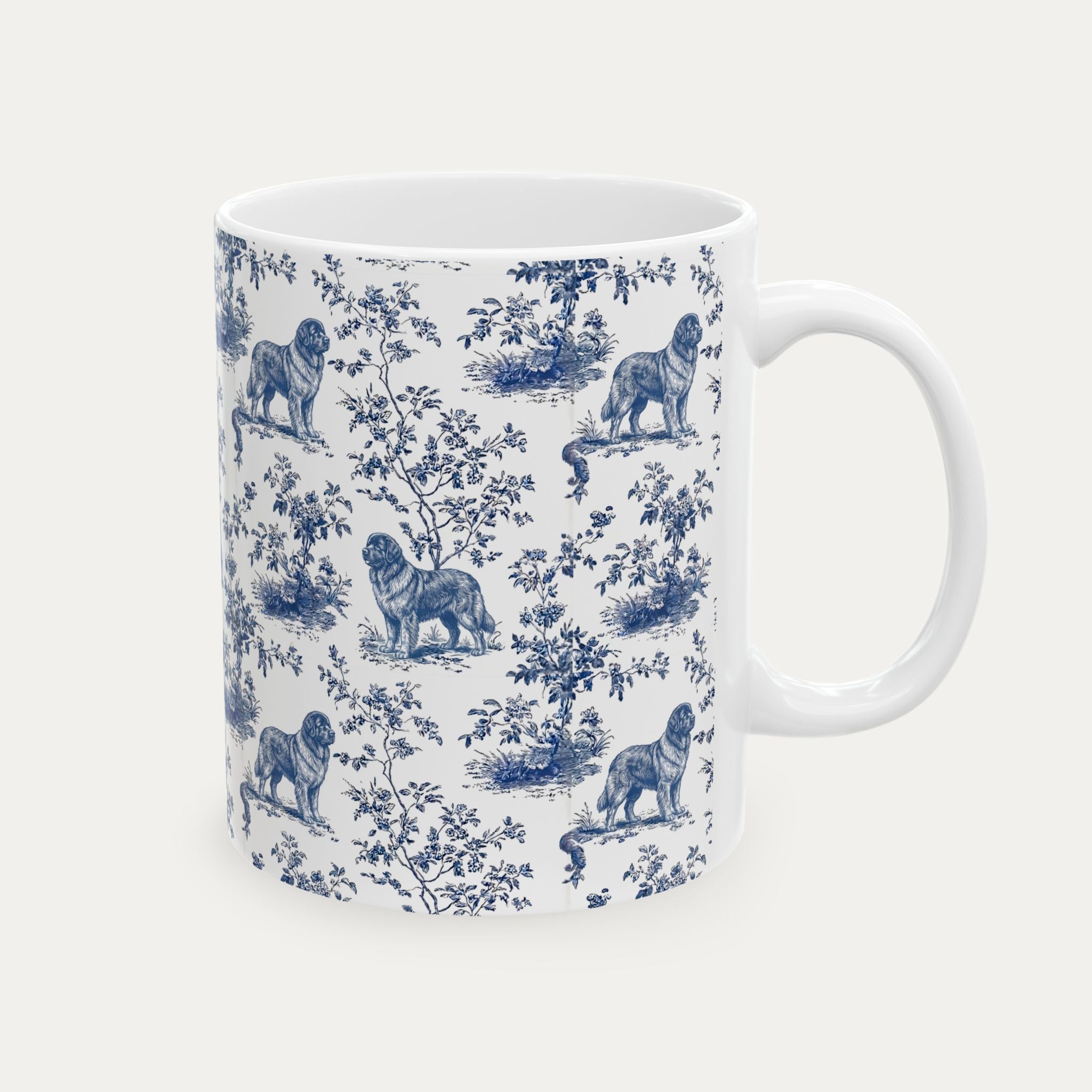 Newfoundland Blue Toile Mug