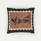 Poodle Halloween Woven Pillow