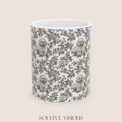 Havanese Toile De Jouy Mug