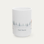 Custom Boxer  White  Christmas Santa Hat Mug