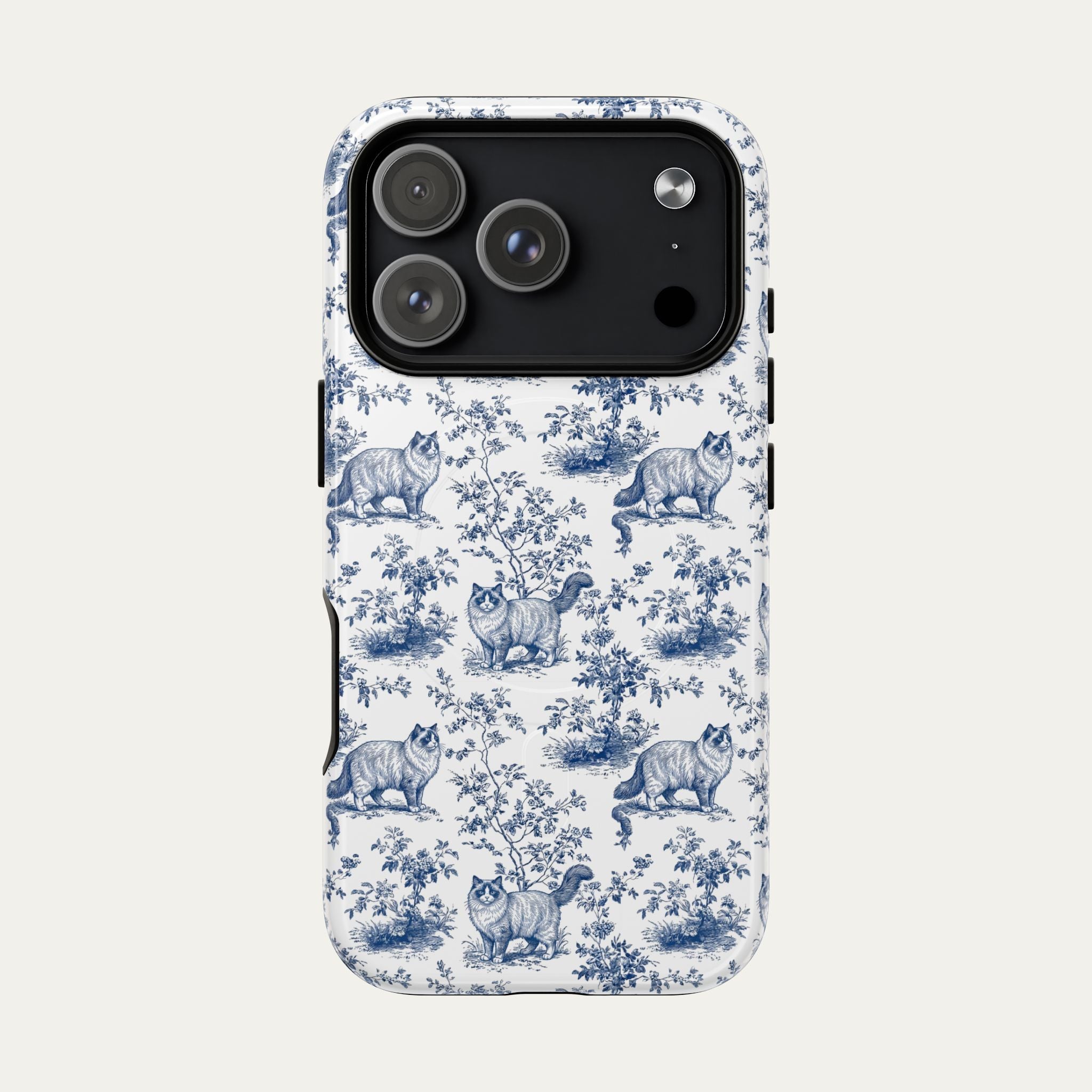 Ragdoll Cat Blue Toile Phone case