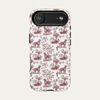 Irish Setter Burgundy Toile phone Case