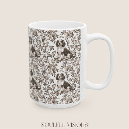 English Springer Toile De Jouy Mug