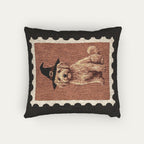 Goldendoodle Apricot Halloween Woven Pillow