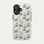 Scottish Terrier Sage Green Toile phone Case