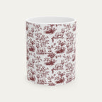 Westie Burgundy Toile Mug