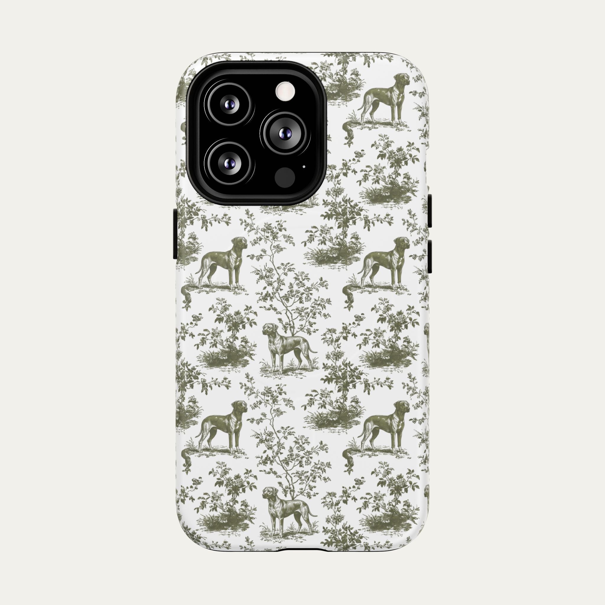 Rhodesian Ridgeback Sage Green Toile phone Case