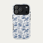 Havanese Blue Toile Phone case
