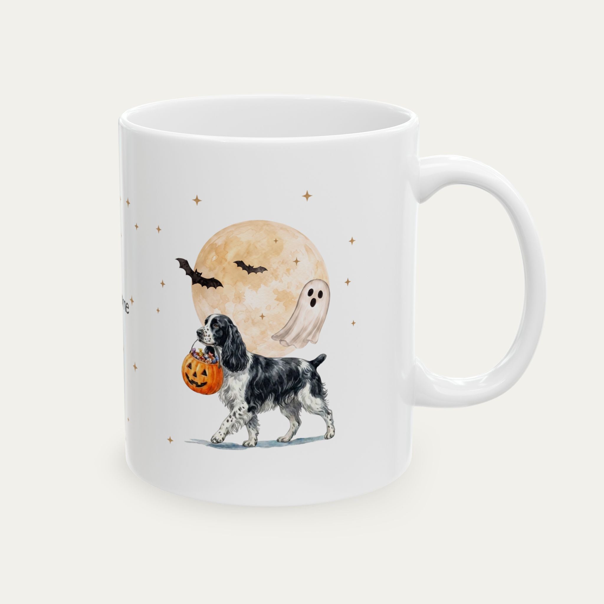 Custom Springer Spaniel Halloween mug