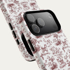 Shiba Inu Burgundy Toile phone Case