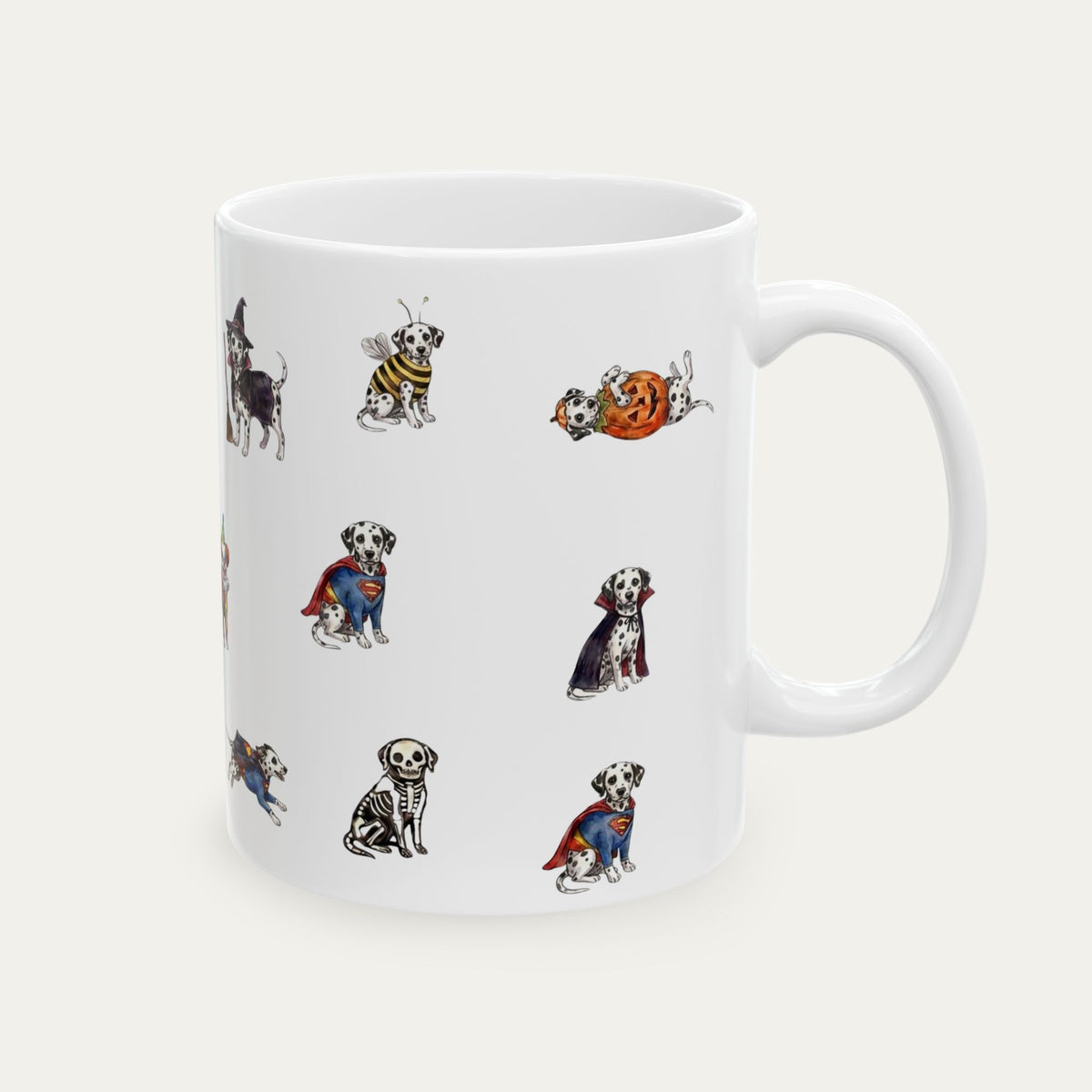 Dalmatian Halloween mug