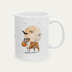 Custom English Bulldog Halloween mug