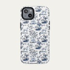 Sloughi Blue Toile Phone case