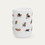 Cavalier Spaniel Brown and White Halloween mug