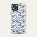 Shetland Sheepdog Blue Toile Phone case