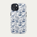 Wirehaired Pointing Griffon Blue Toile Phone case
