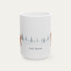 Custom Poodle Red Christmas Santa Hat Mug