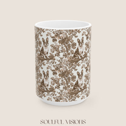 Boston Terrier Toile de Jouy Mug