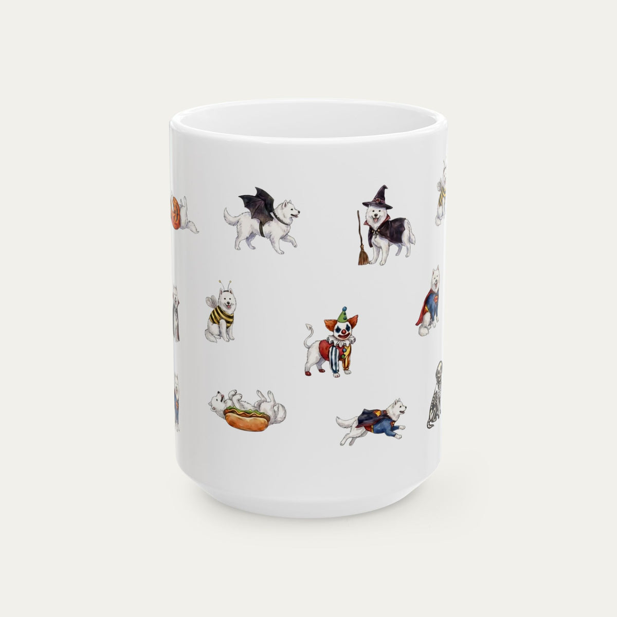 Samoyed Halloween mug