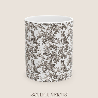 Pitbull Toile De Jouy Mug